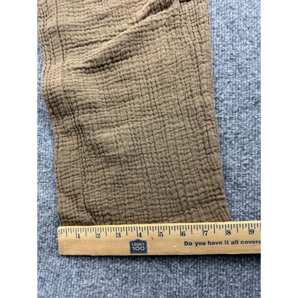 Rails Agnes Pull-on Pant Women's M Canteen 100% Cotton Gauze Wide Leg Raw Hem - Picture 5 of 13